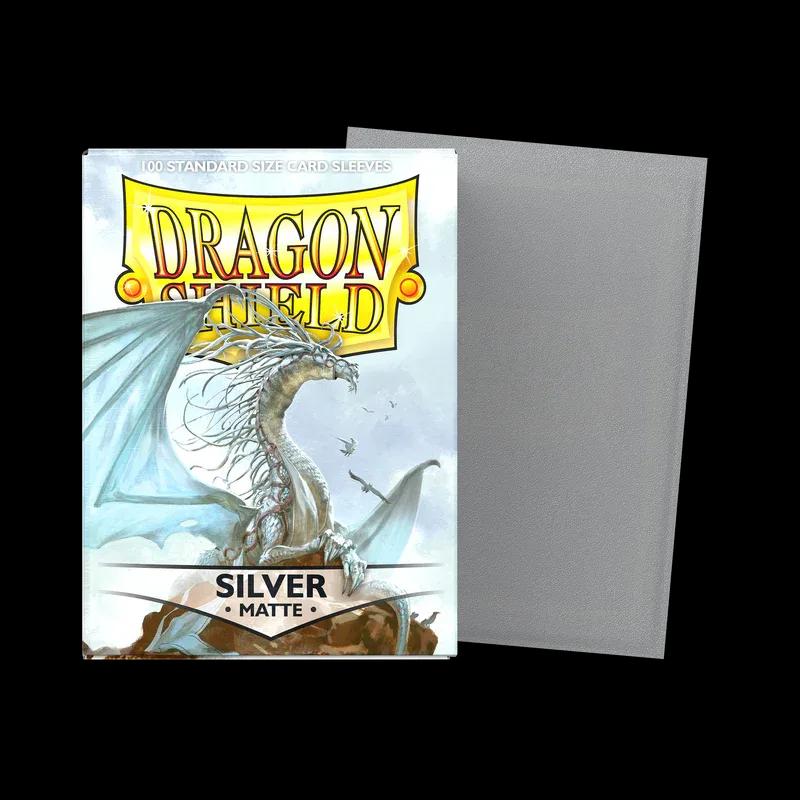Dragon Shield: Matte Sleeves: Silver (100)