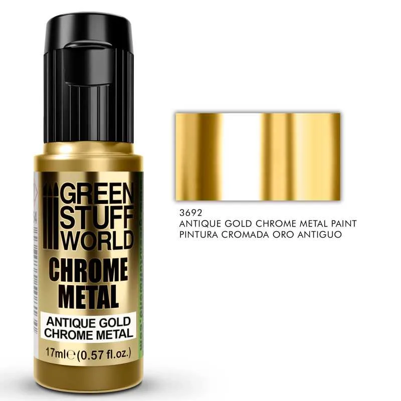 Chrome Paint - Antique Gold 17ml